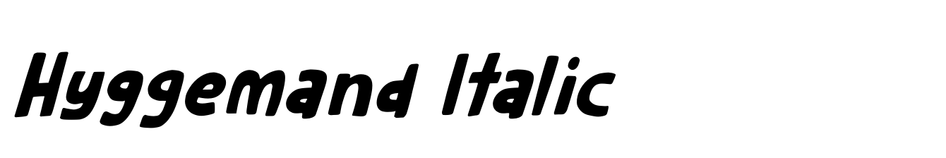Hyggemand Italic